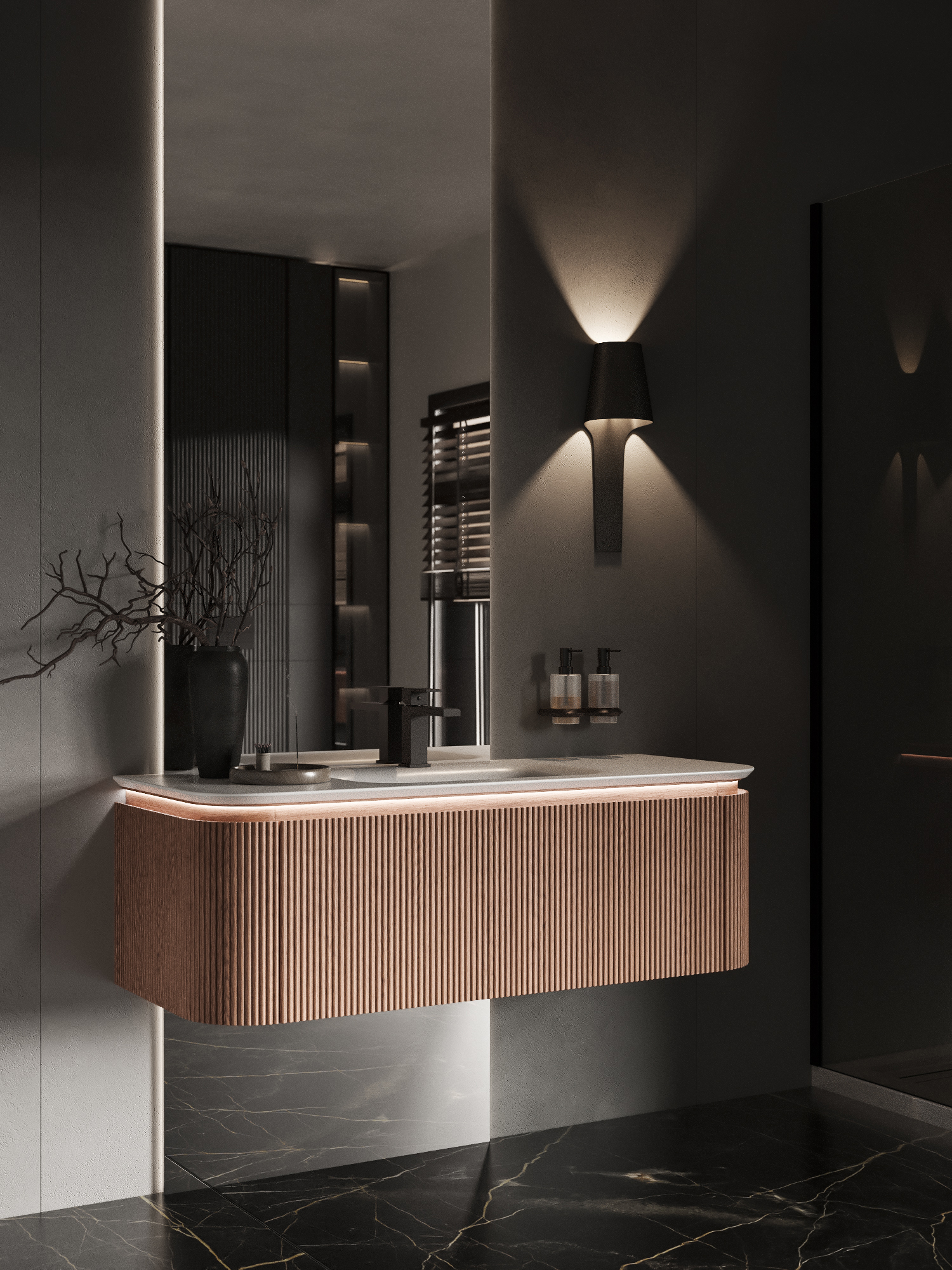 FWHC211190RO, Cloud, подвесная, 119 см, Дуб красный